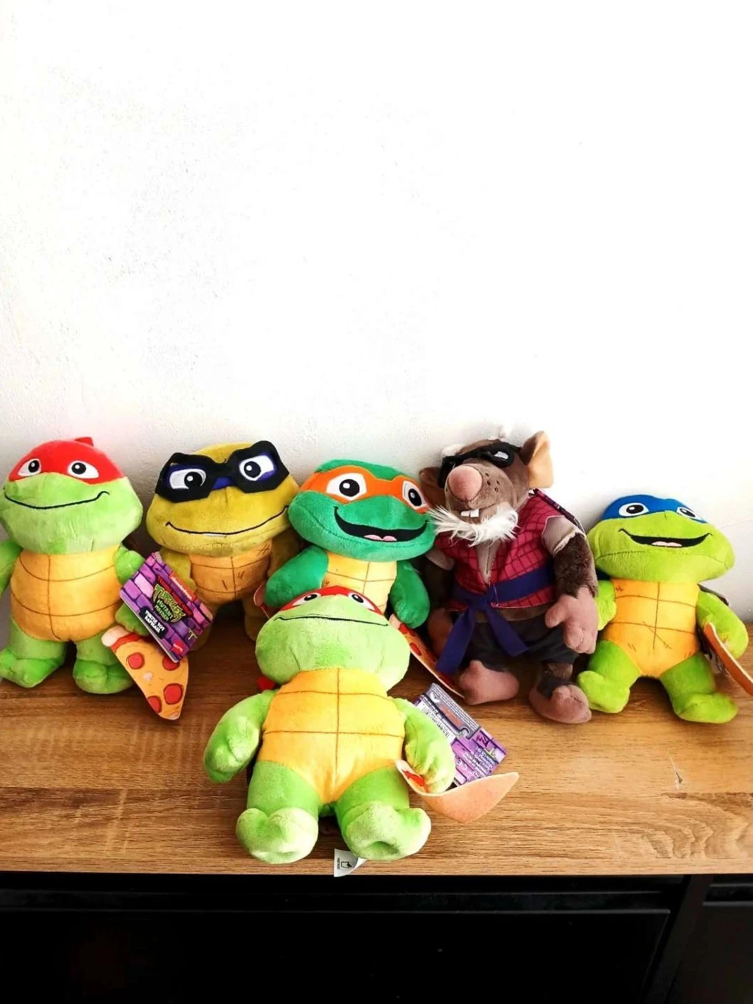 Set van 6 knuffels 16 cm TMNT Mutant Mayhem in display Nickelodeon – photo 3